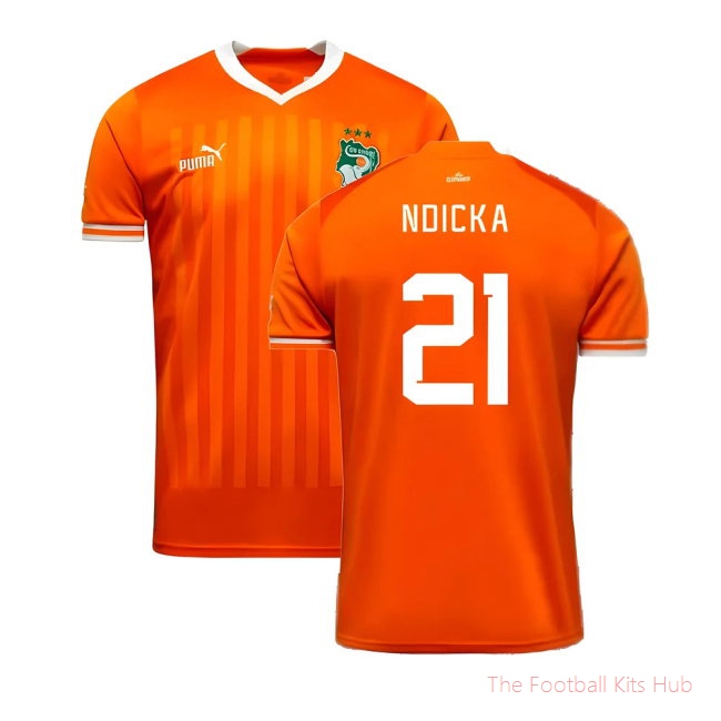 2023 Ivory Coast Home AFCON Winner Shirt (Ndicka 21)