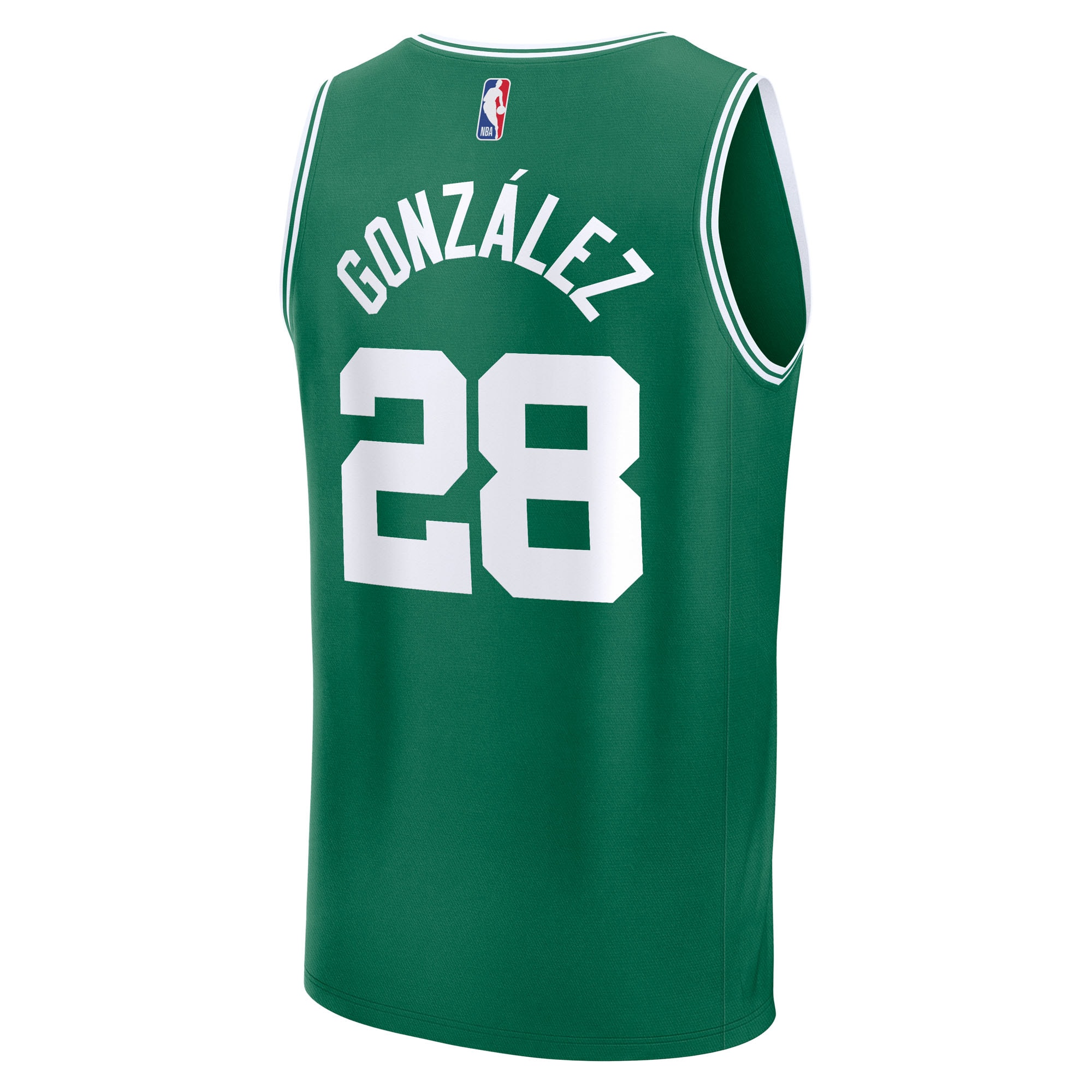 [LK] Hugo Gonzalez Boston Celtics Youth 2025 NBA Draft First Round Pick Fast Break Replica Jersey - Icon Edition - Kelly Green