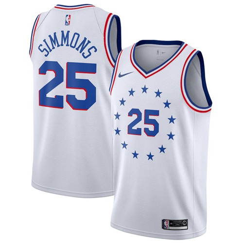 Nike 76ers White Philadelphia 76ers #25 Jersey - Budget-Friendly
