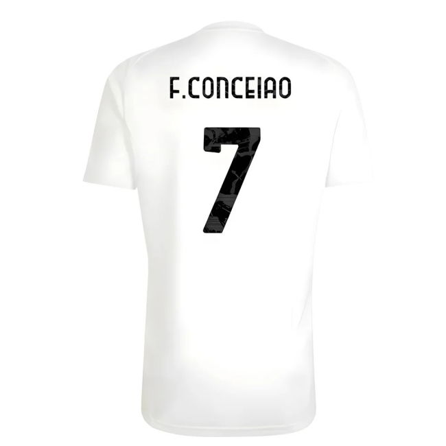 2025-2026 Juve Training Retro Shirt (White) Quick Dry Lightweight