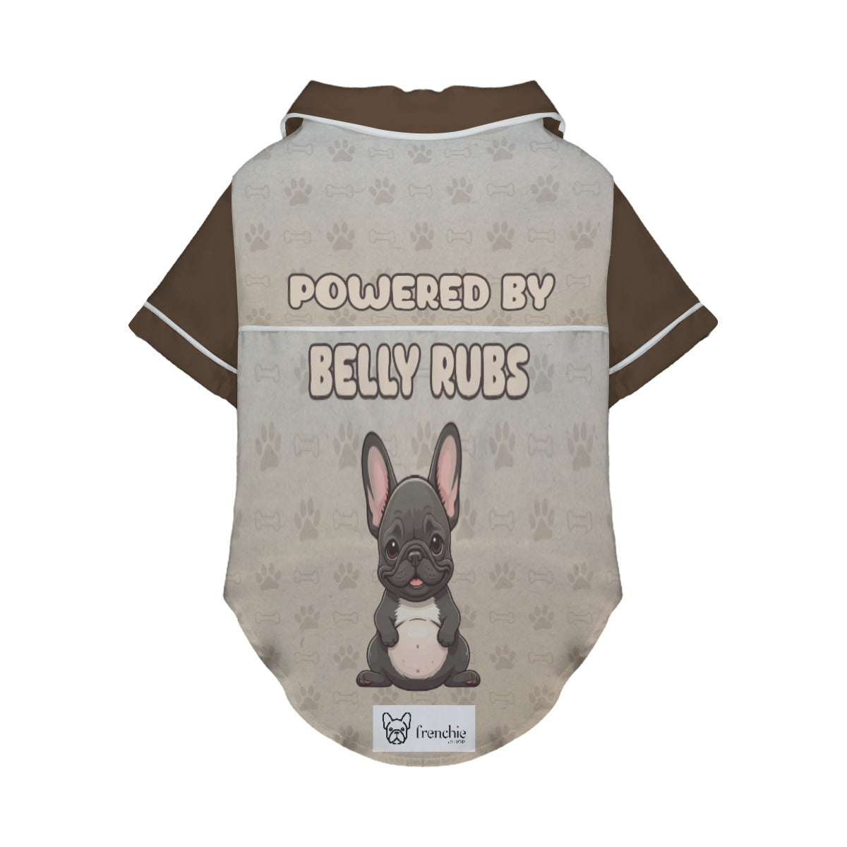 Culture-Inspired Powered By Belly Rubs - Pajamas For French Bulldog f...