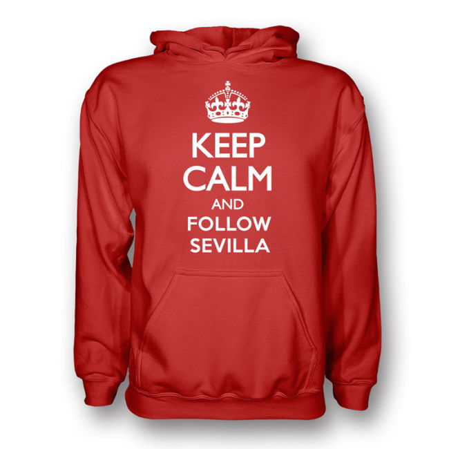 Keep Calm And Follow Sevilla Hoody (red) | Competitive Price | Elite