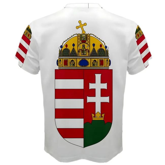 Hungary Coat Of Arms Sublimated Sports Jersey Euro Oranje
