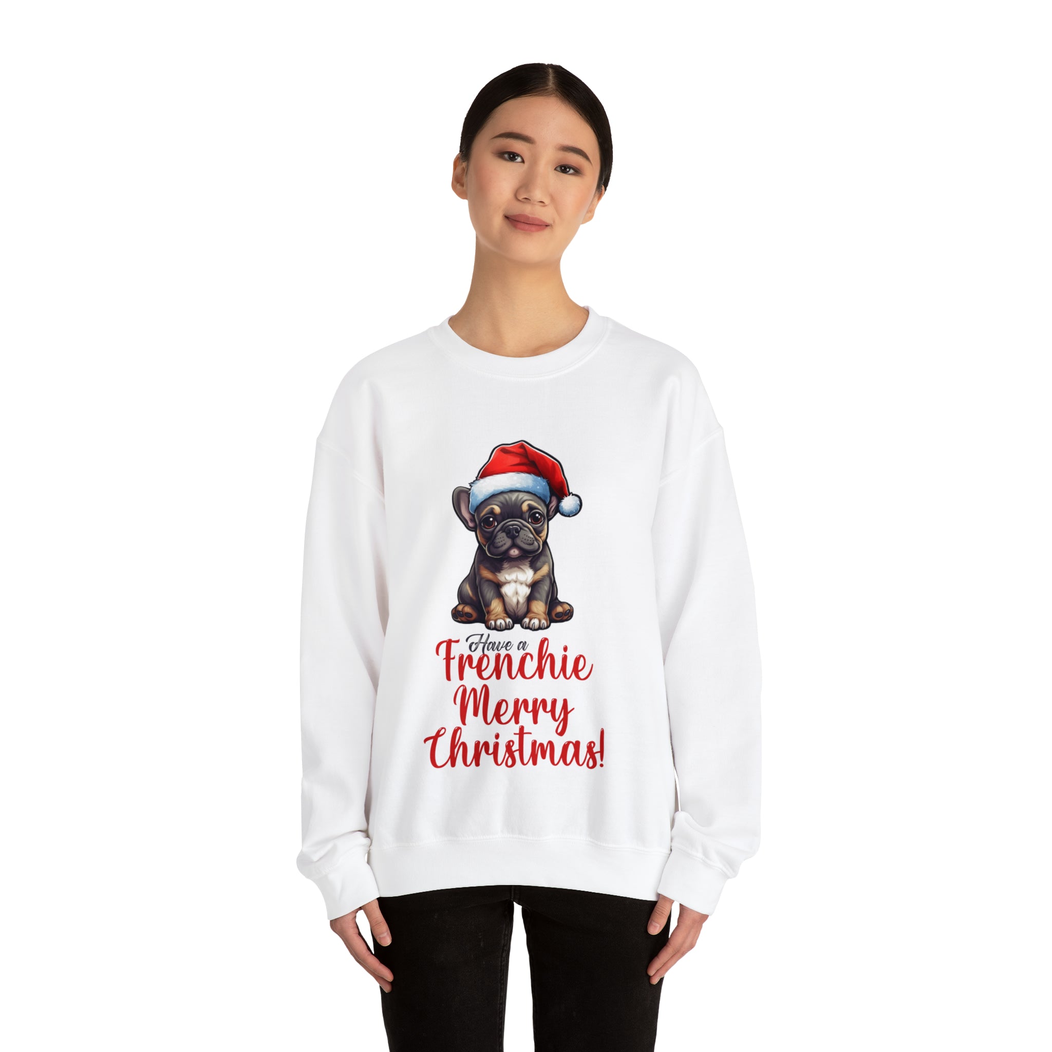 French Bulldog Merry Christmas Sweater Unisex Sweatshirt Durable Dog Item