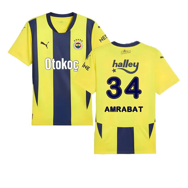 Durable Material Replica Football Club Amrabat #34 Modern Style Shi...