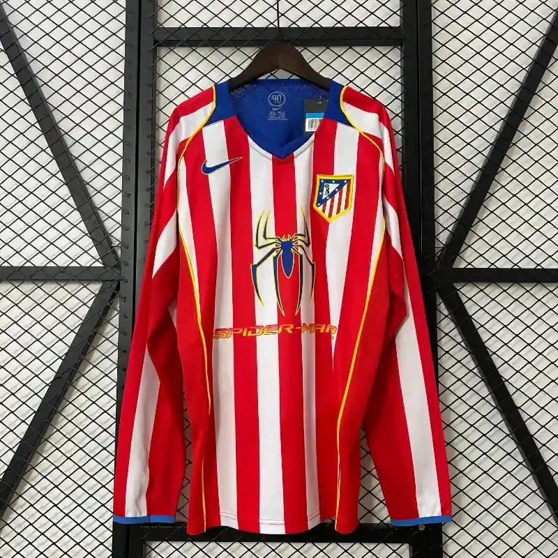 Cheap 2004-2005 Atletico Madrid Long Sleeve Jersey retro kit