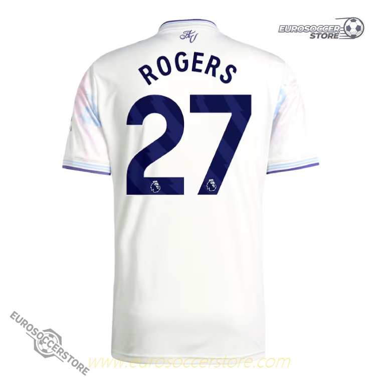 Aston Villa 25-26 Season Third Version ROGERS #27 Football Jersey