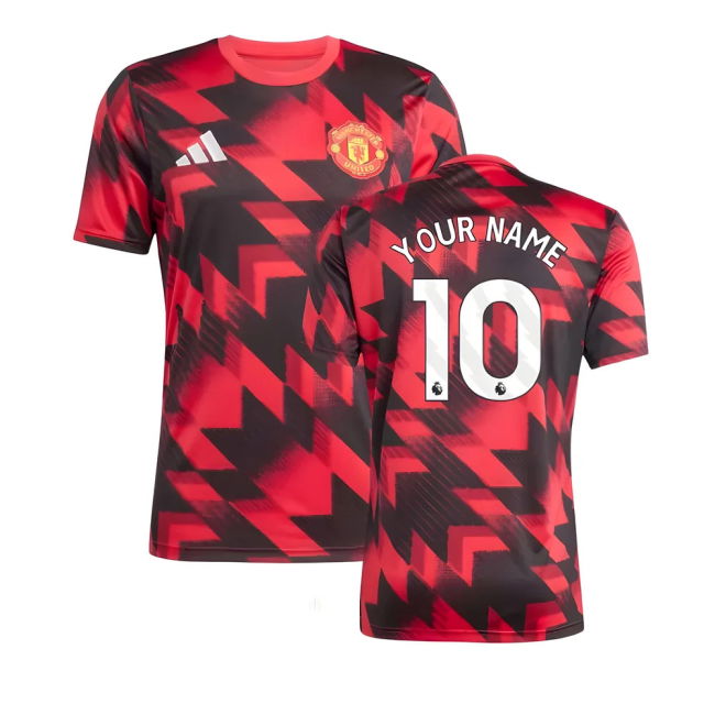 2025-2026 Man Utd Pre-Match Top (Red) (Your Name)