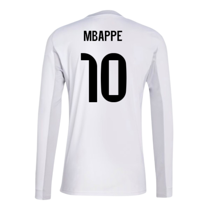 Trending 2025-2026 Real Madrid Long Sleeve Home Shirt (Mbappe 10)