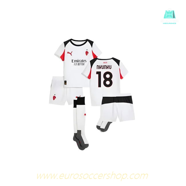 2025-2026 AC Milan Away Mini Kit (Nkunku 18)