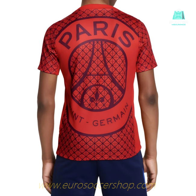 2025-2026 PSG Academy Pro Away Pre Match Shirt (Red) - Kids