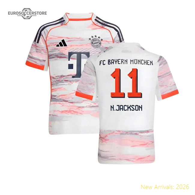 Genuine 2025-2026 Bayern Munich Away Shirt (Kids) (N.Jackson 11)