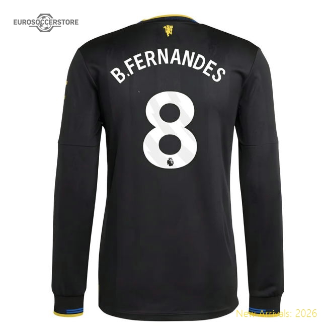 2025-2026 Man Utd Authentic Long Sleeve Third Shirt (bfernandes 8)