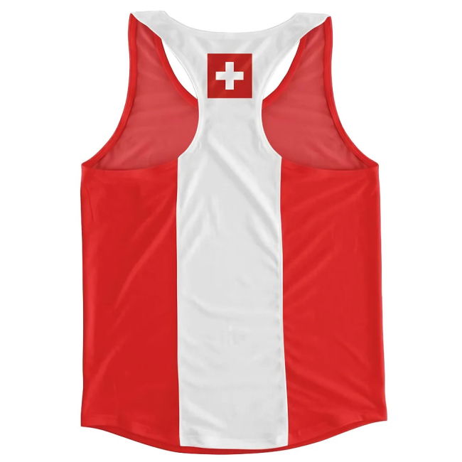 Cup Switzerland Flag Running Vest Player Premium National