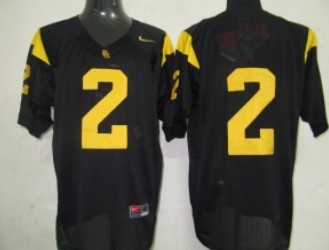Men's None Black 2024 college football Robert Woods #2 official Jersey