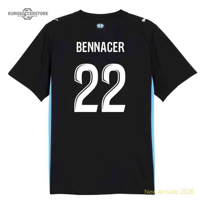 Match-Day 2025-2026 Marseille Away Shirt (Kids) (Bennacer 22)