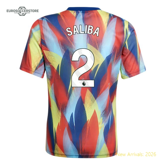 2025-2026 Arsenal Kids Non-toxic Jersey Saliba Aeroready