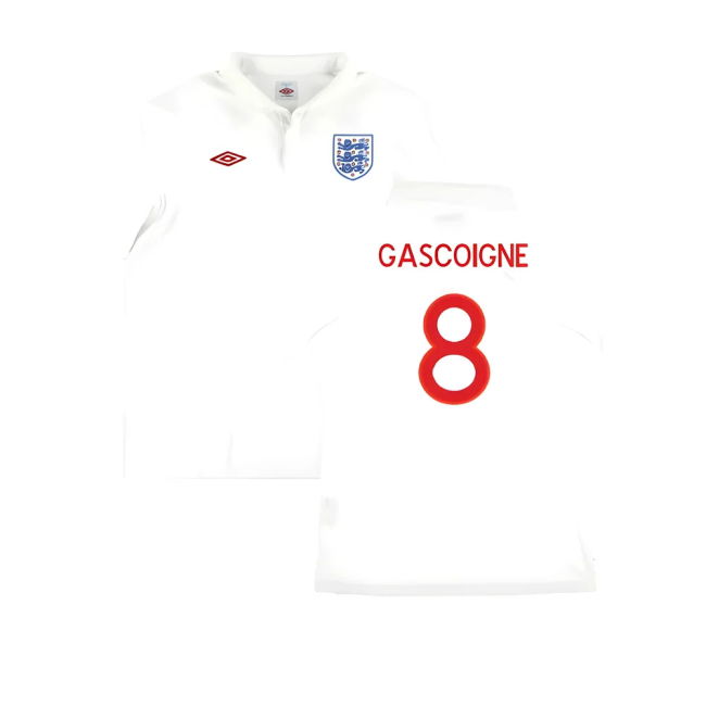 England 2010-12 Home Shirt ((Very Good) M) (Gascoigne 8)