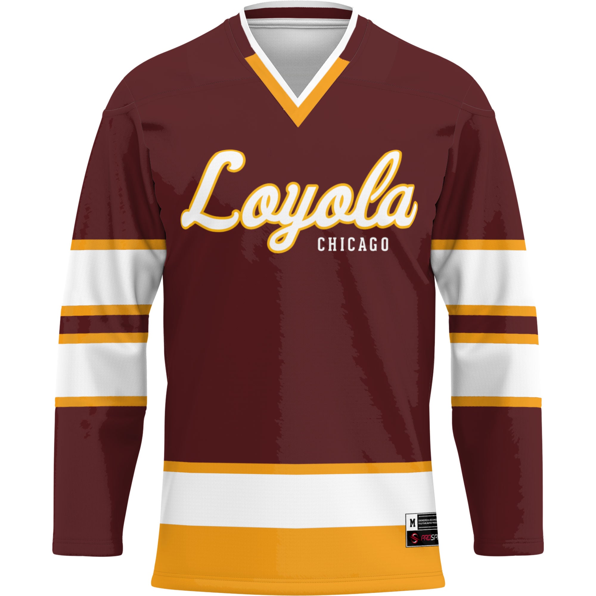 [DDG] Loyola Chicago Ramblers GameDay Greats Hockey Jersey - Maroon
