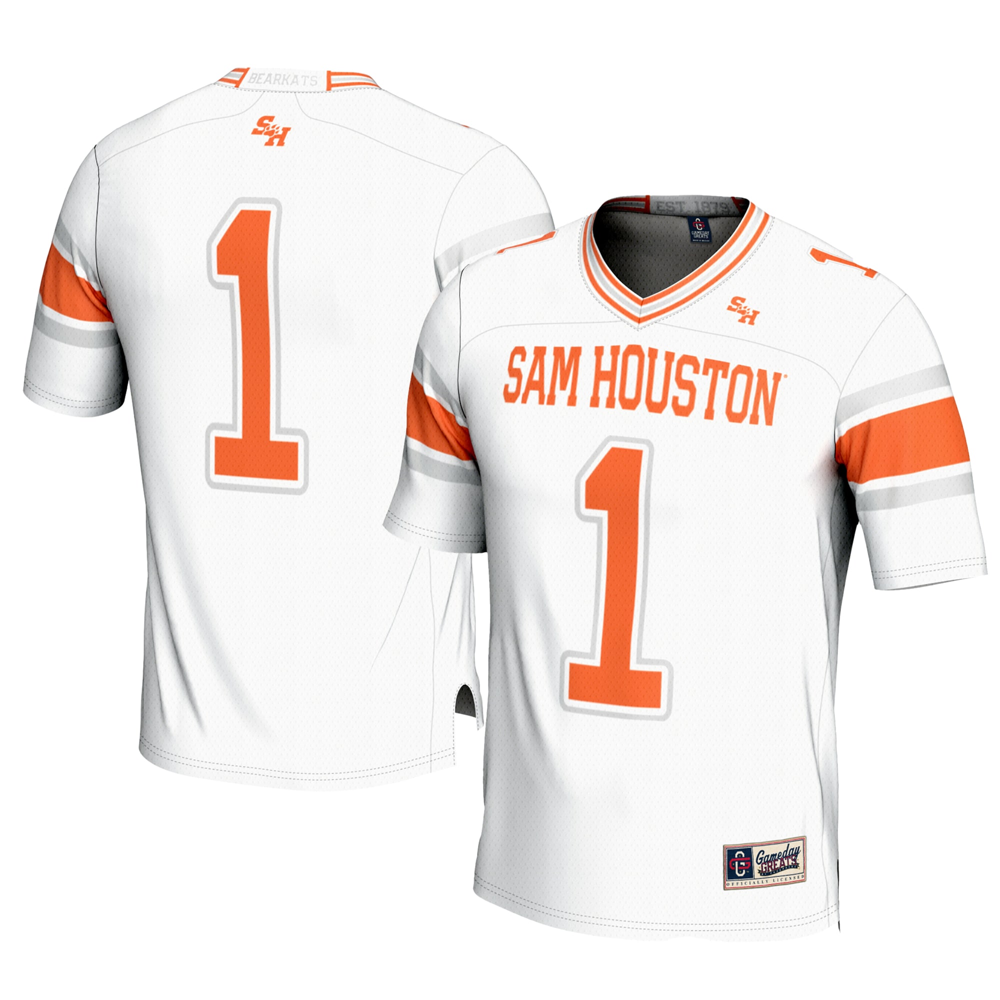 #1 Sam Houston State Bearkats GameDay Greats 2026 Season Football Jersey - White