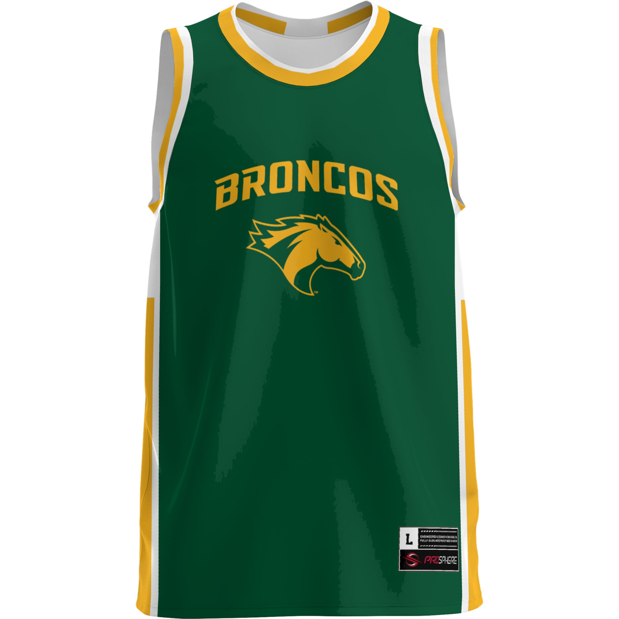 [NJP] Cal Poly Pomona Broncos GameDay Greats Lightweight Basketball Jersey - Green