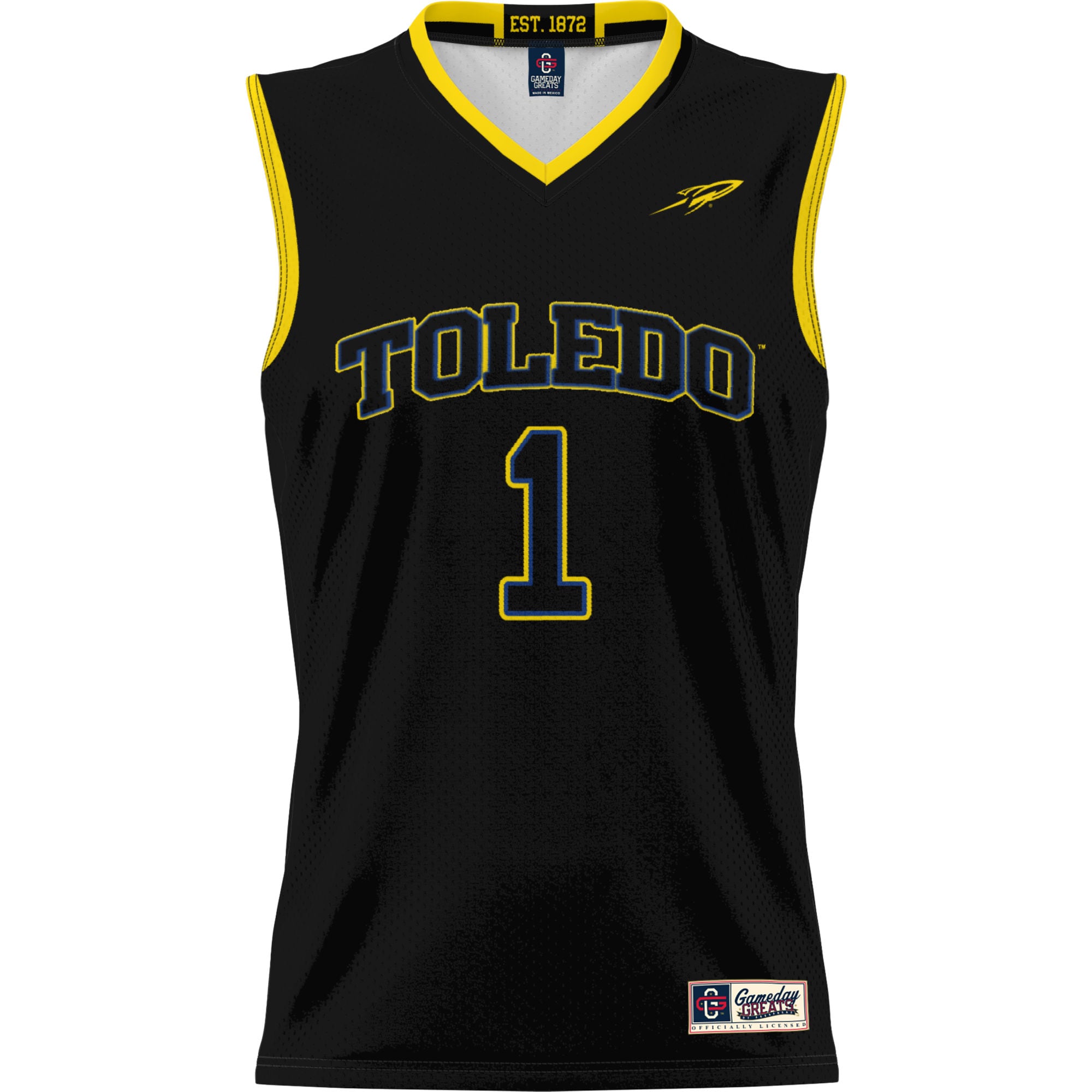 [DDG] Toledo Rockets GameDay Greats Unisex Lightweight Basketball Jersey - Black