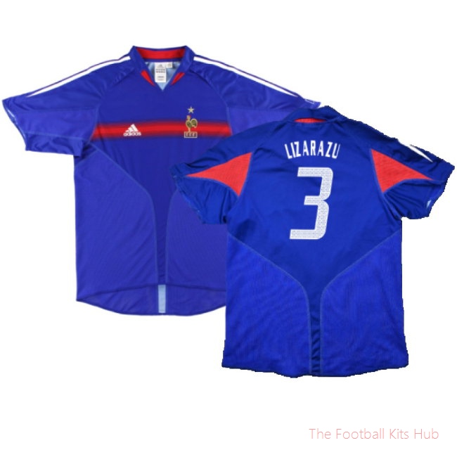 France 2004-06 Home Shirt (S) (Very Good) (LIZARAZU 3)