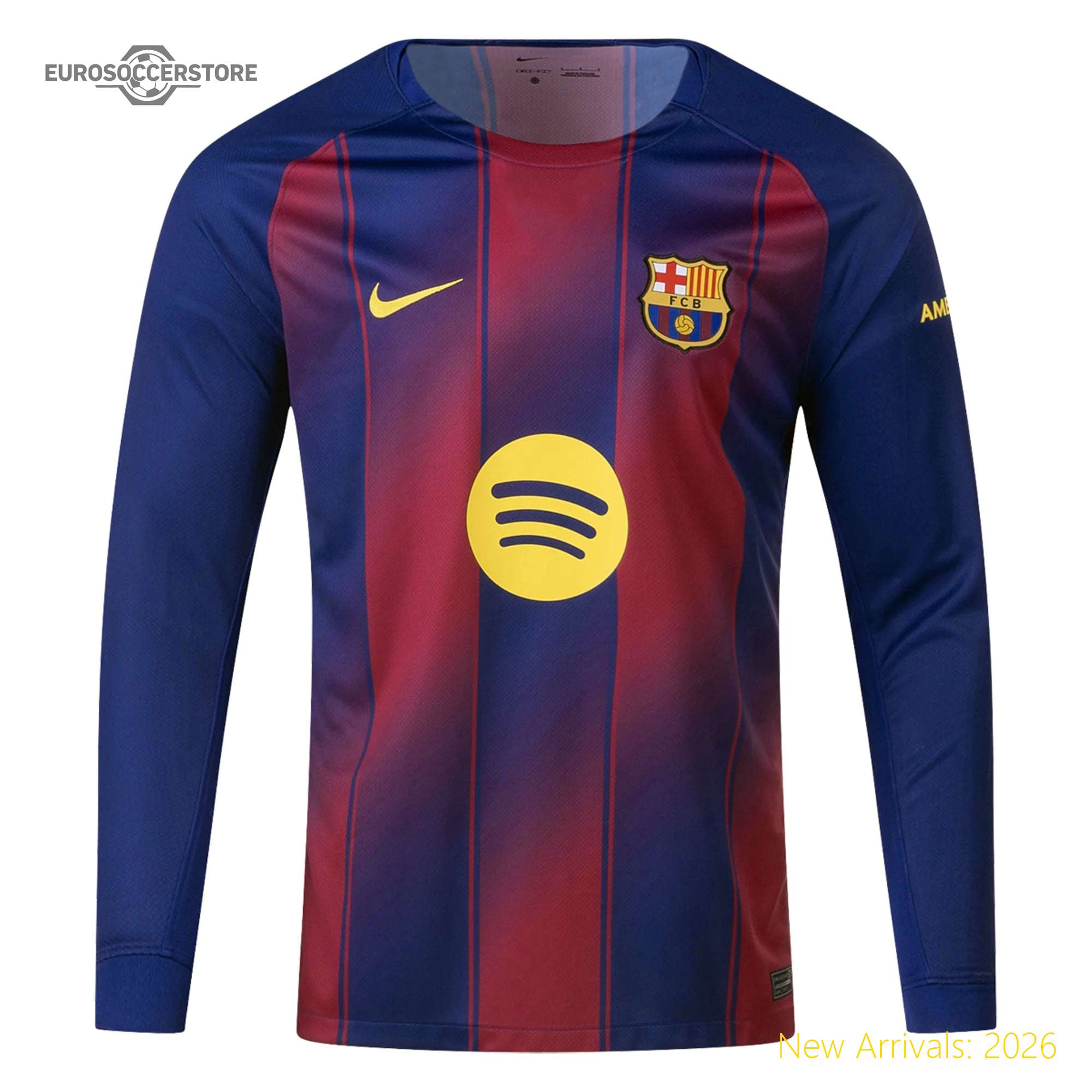 Men Bar Barcelona Long Sleeve Home Premium-quality Home Jersey 2023