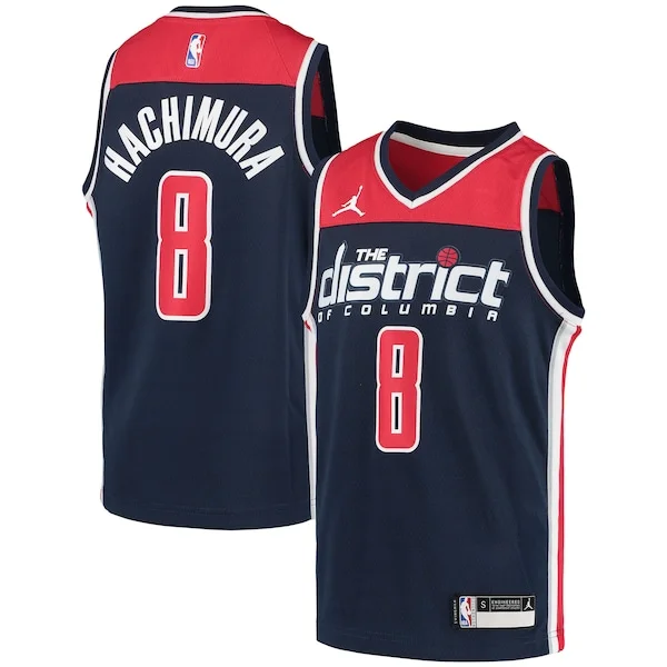 Rui Hachimura WAS Superior Team Jersey - Navy - Licensed Product