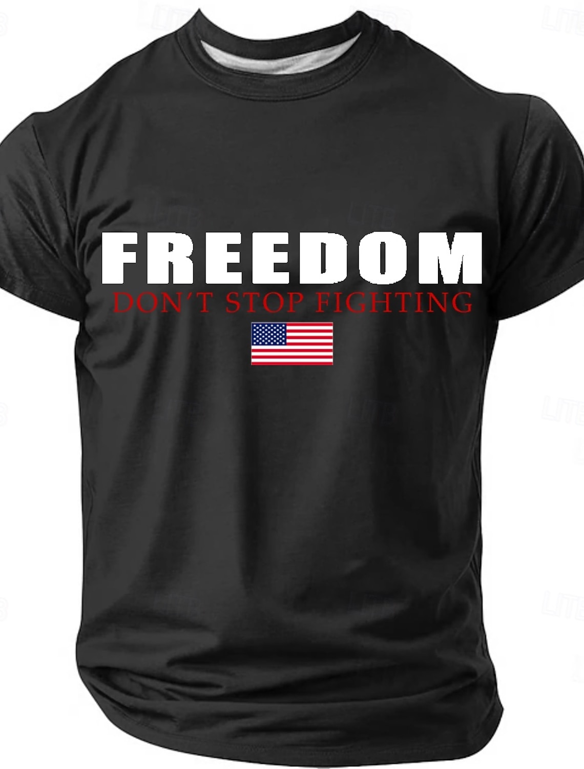 4th of July 2026 250th Memorial Day Men's Patriotic Patriot 3D Print US Flag Veteran Crew Neck T-Shirt Outdoor Sports Street