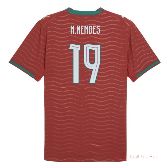 [SD] 2026/27 Portugal Authentic Home Shirt (N.Mendes 19)