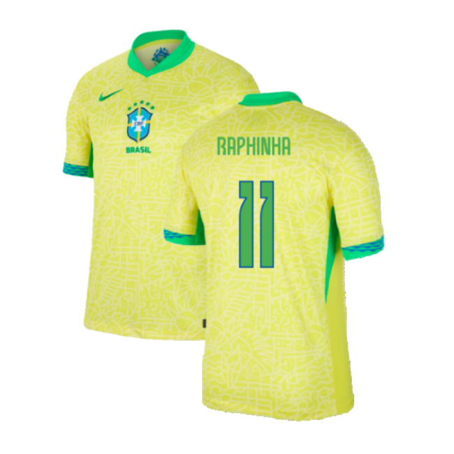 Raphinha 11 Player Issue Style Brazil Pro Appearance Home Elite Kit