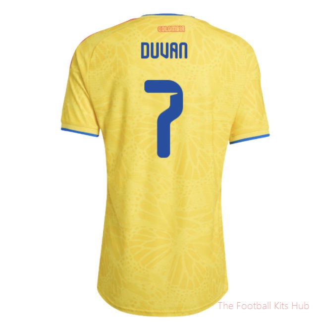 2026-2027 Colombia Authentic Home Shirt (Duvan 7)