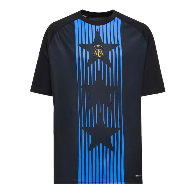 Team 2024-2025 Argentina Pre-Match Shirt (Black) - Kids (Your Name)