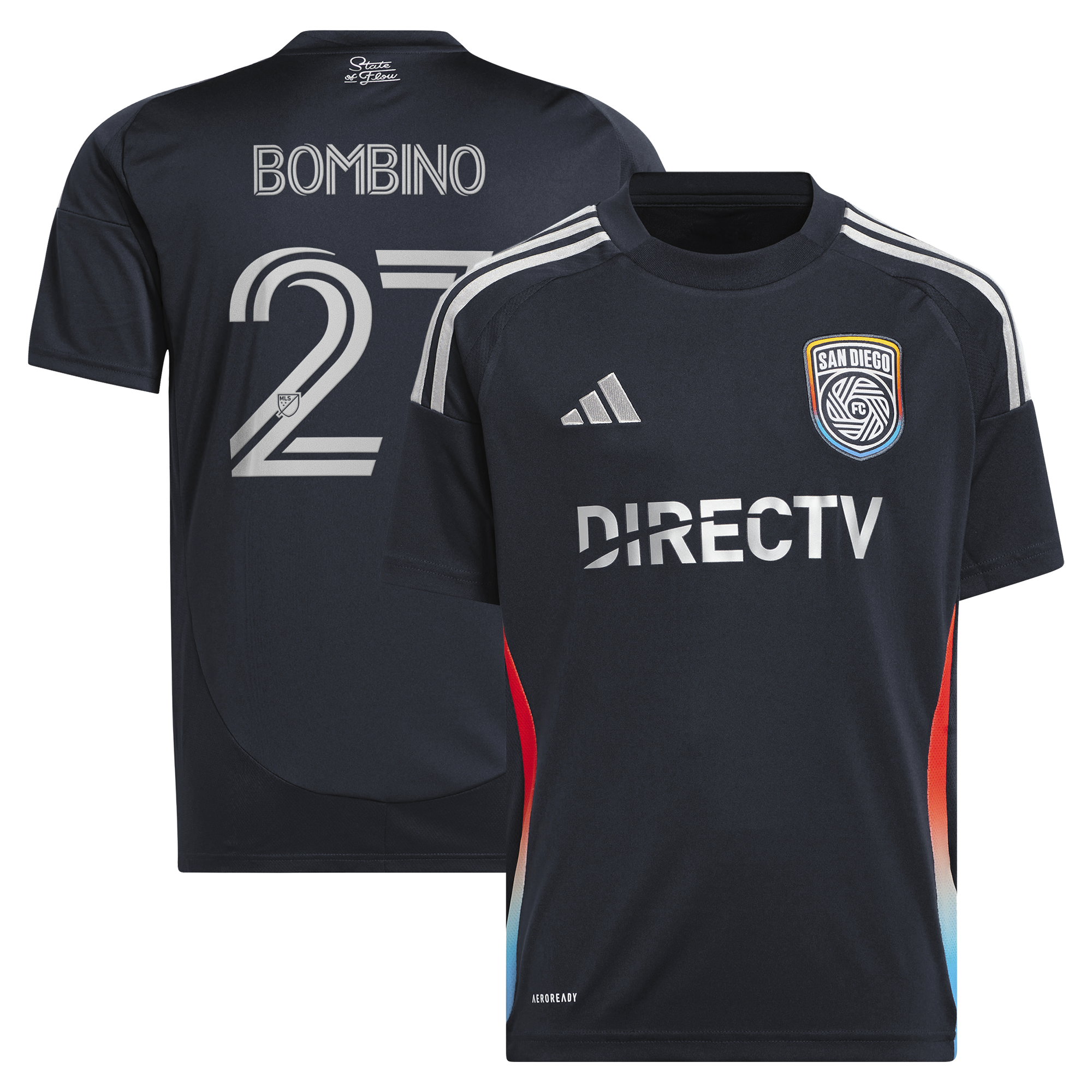[SJH] Luca Bombino San Diego FC Youth 2025 State of Flow Replica Jersey - Navy