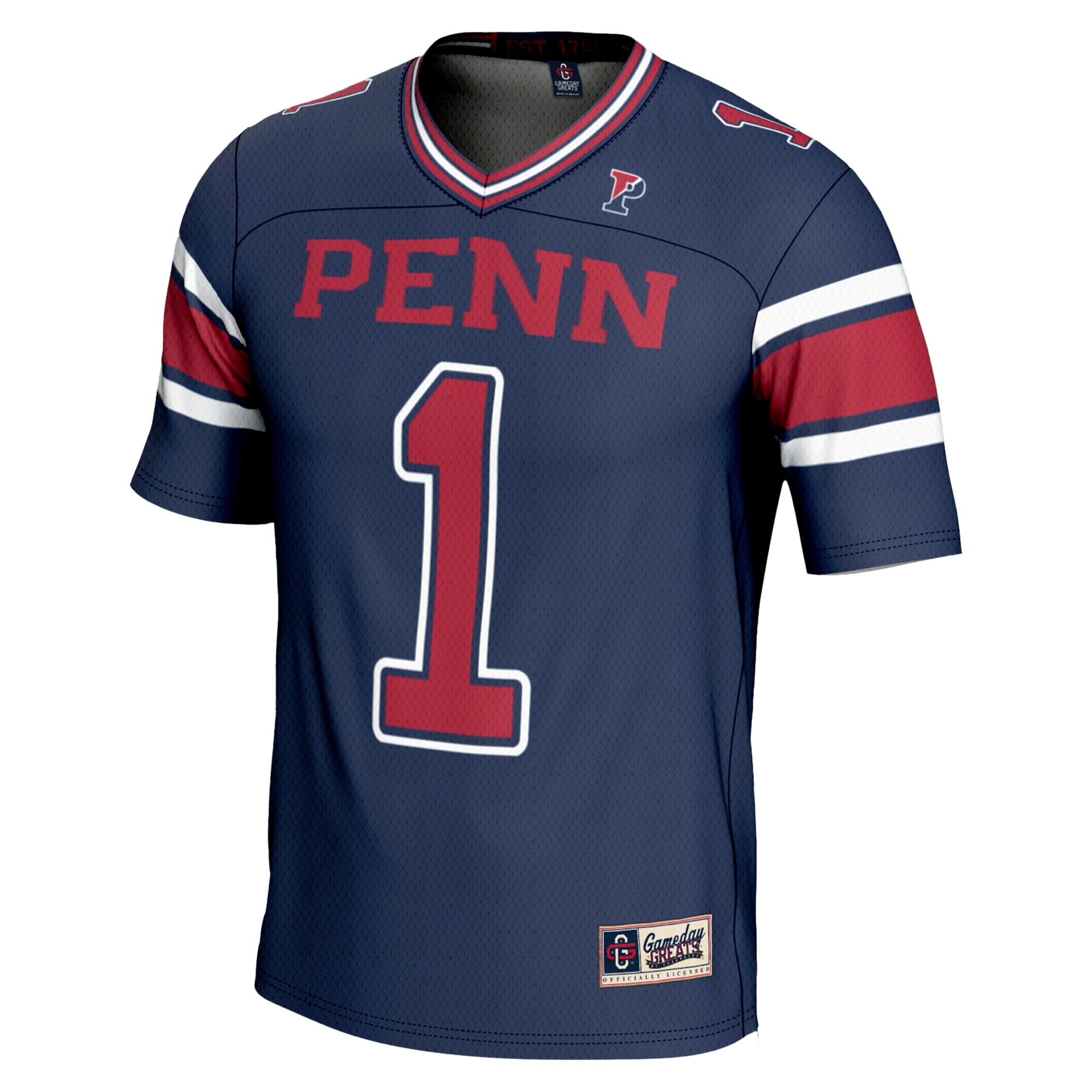 #1 Pennsylvania Quakers GameDay Greats Endzone 26/27 Football Jersey - Navy