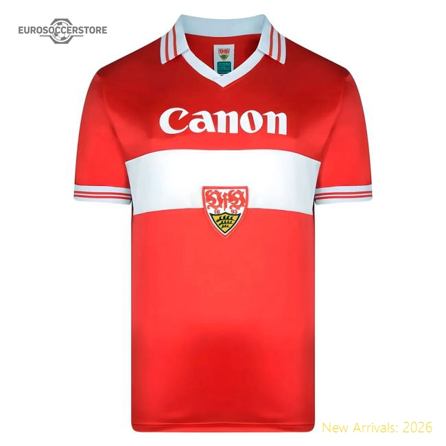 Outstanding Score Draw Vfb Stuttgart 1980 Auswart Retro Football Shirt