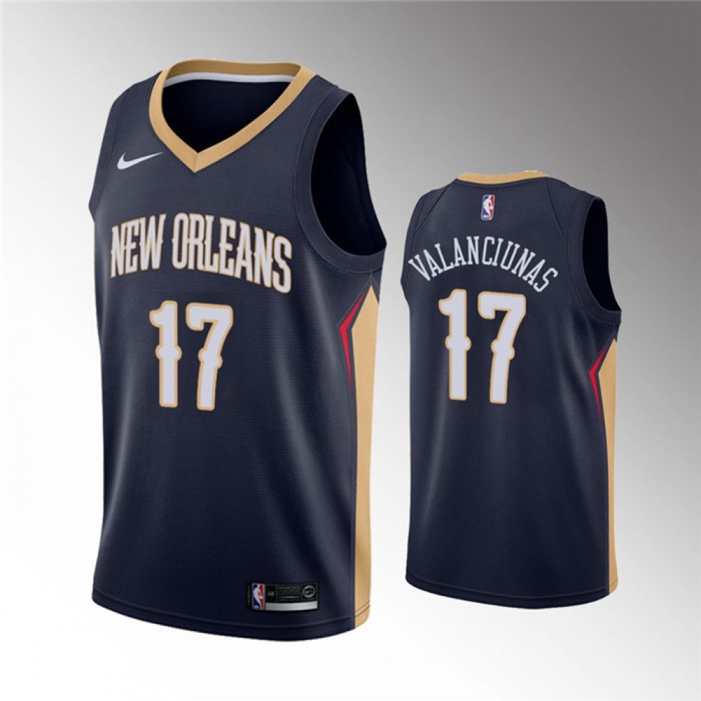 Fan Favorite Classic Men's Pelicans #17 Jonas None Basketball Jersey