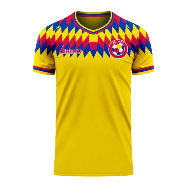 Colombia 2025-2026 Home Concept Football Kit (Libero) (FALCAO 9)