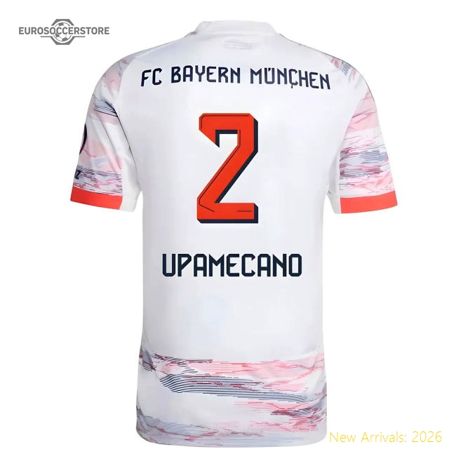 Official 2025-2026 Bayern Munich Away Shirt (Upamecano 2)