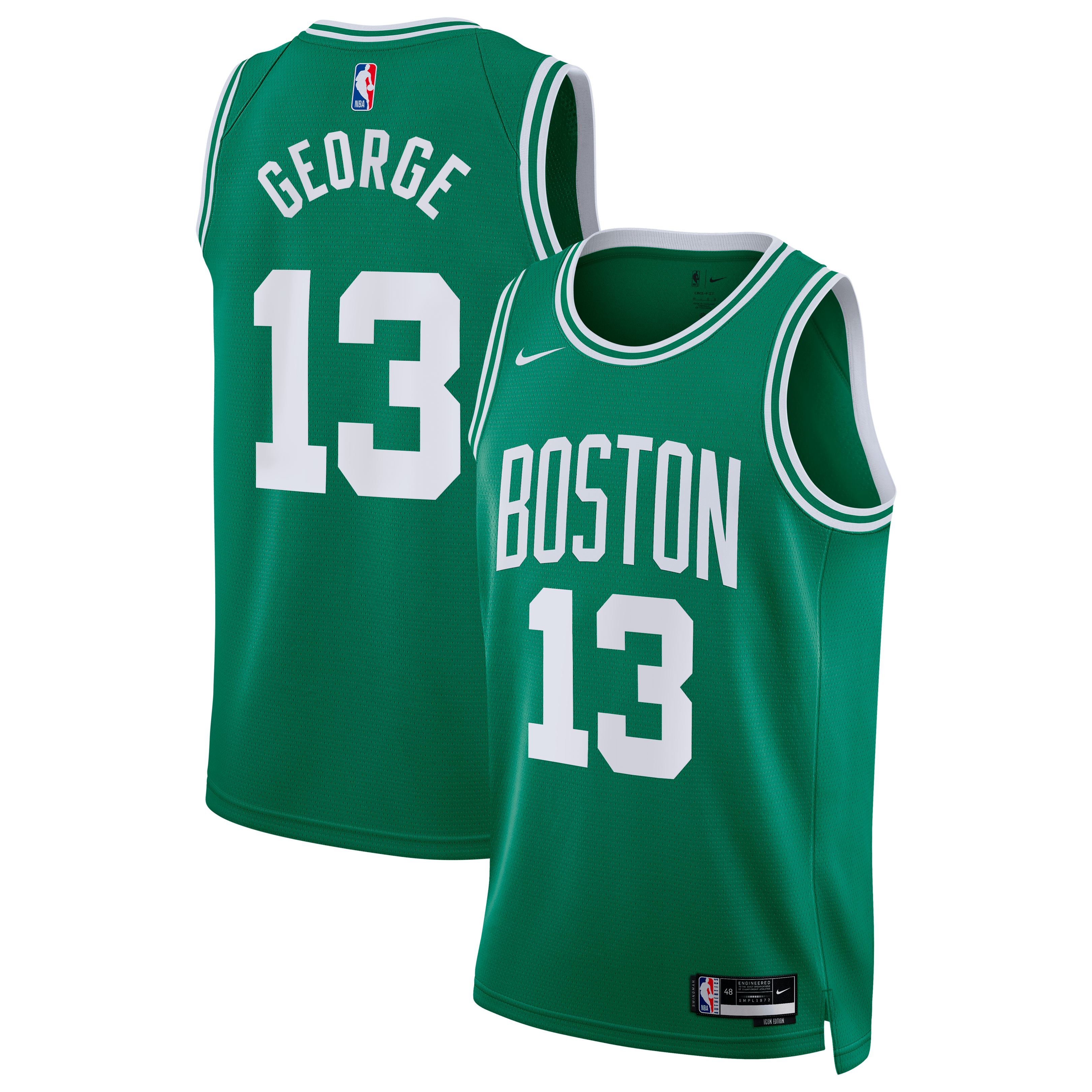[LK] Paul George Boston Celtics Unisex Swingman Jersey - Icon Edition - Kelly Green