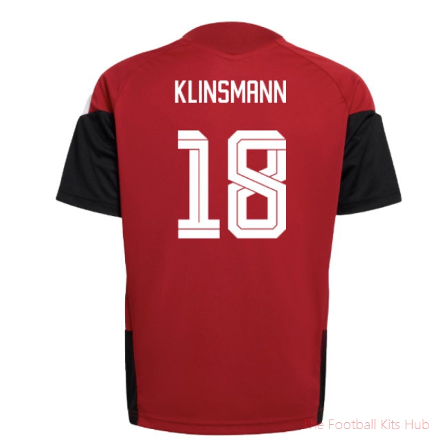 [JED] 2026/27 Germany Training Jersey (Red) - Kids (Klinsmann 18)