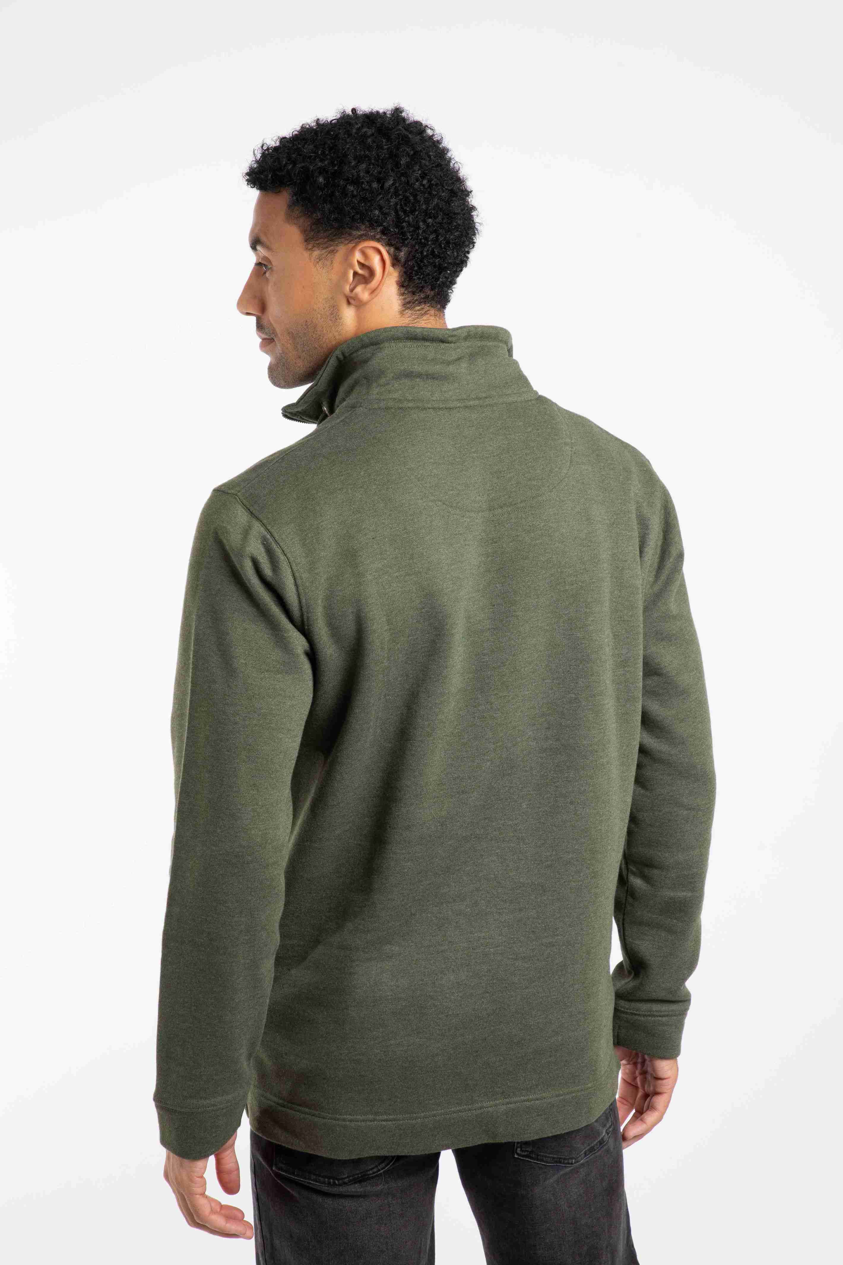 Brampton 1/4 Zip Sweatshirt Fir Green