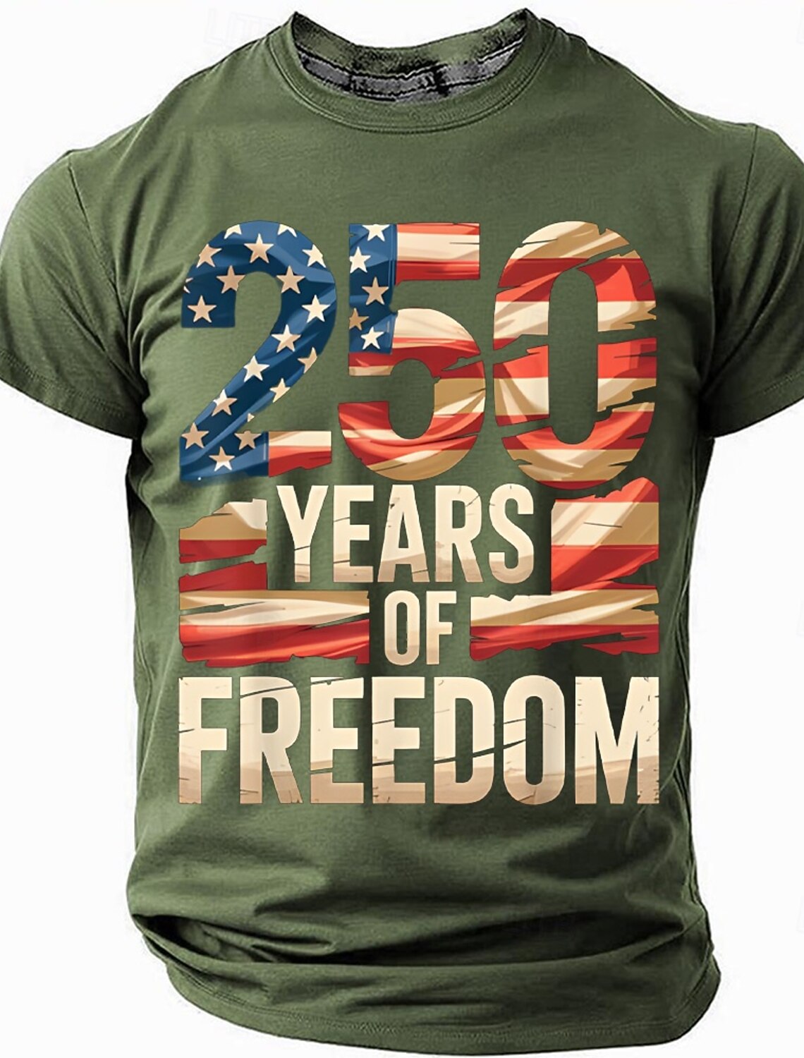 America's 250th Anniversary Men's American US Flag Eagle T Shirt Sh #2