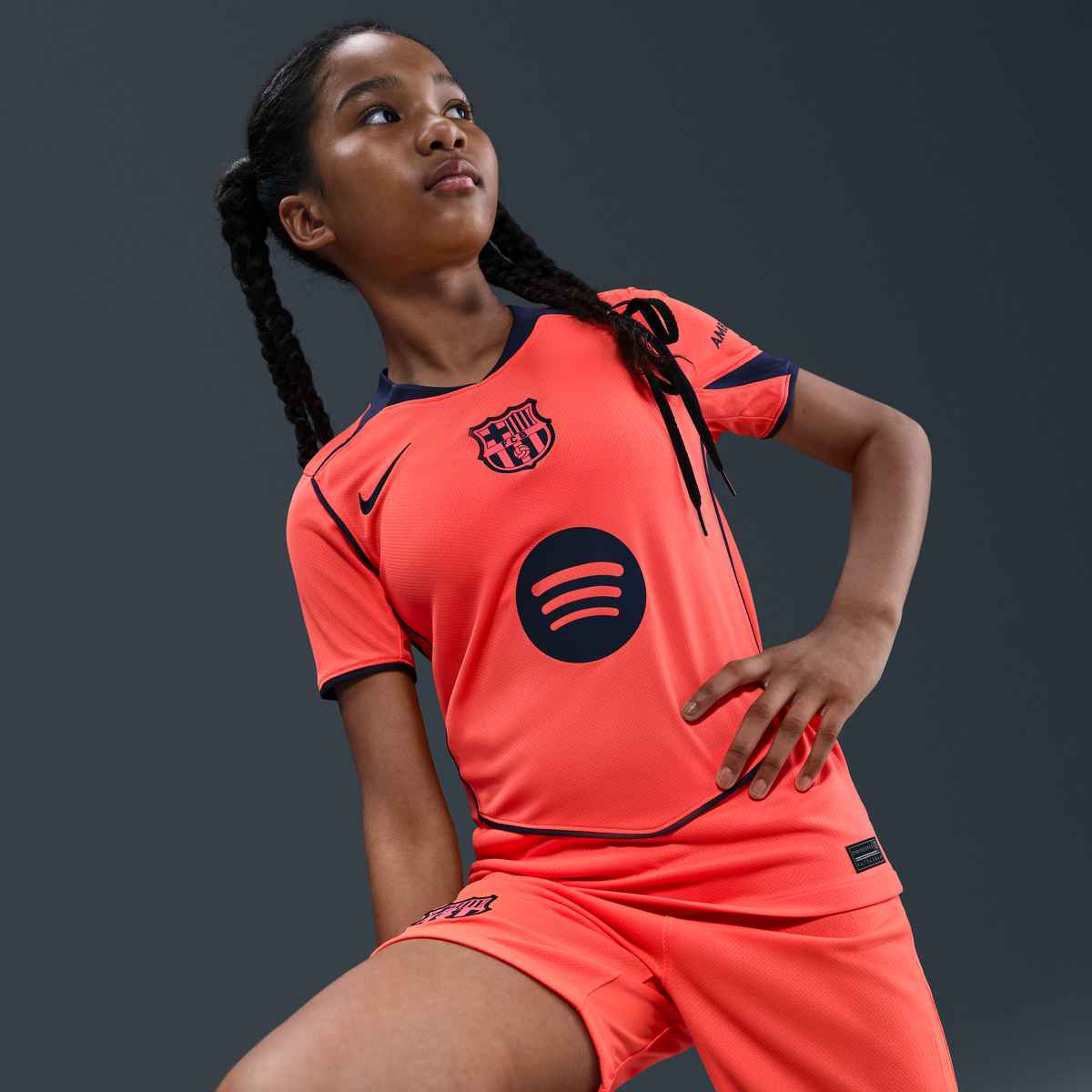 Barcelona Navy) 2025-2026 UCL Third Jersey – Authentic Shirt