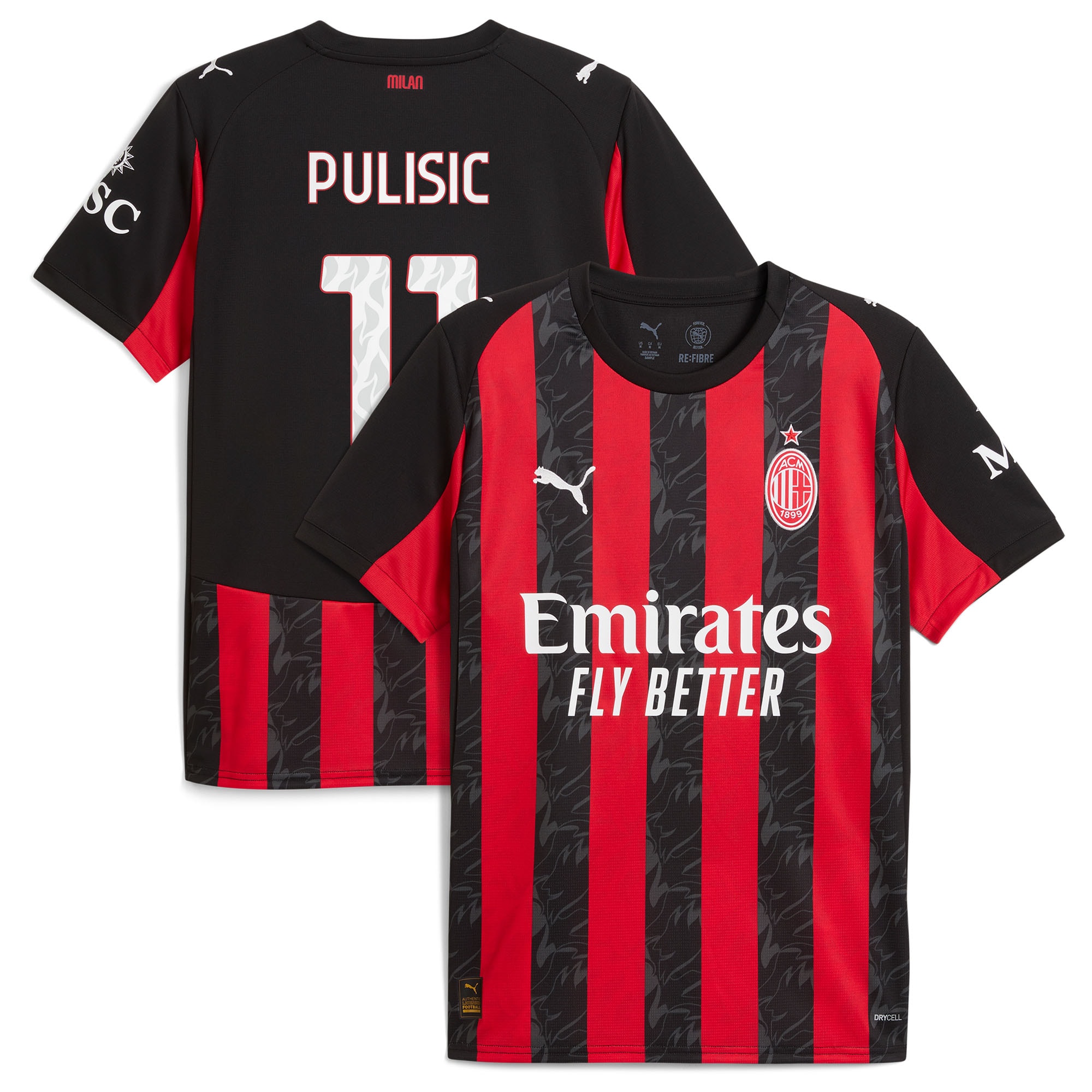 AC Milan Men's 2025 Breathable Replica Jersey - Football Jersey