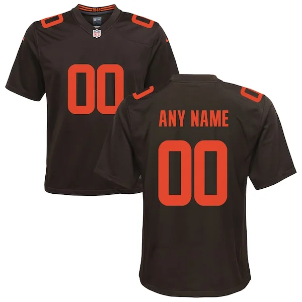 None Game NFL Jersey - Brown | Durable Football Apparel | NFL Football