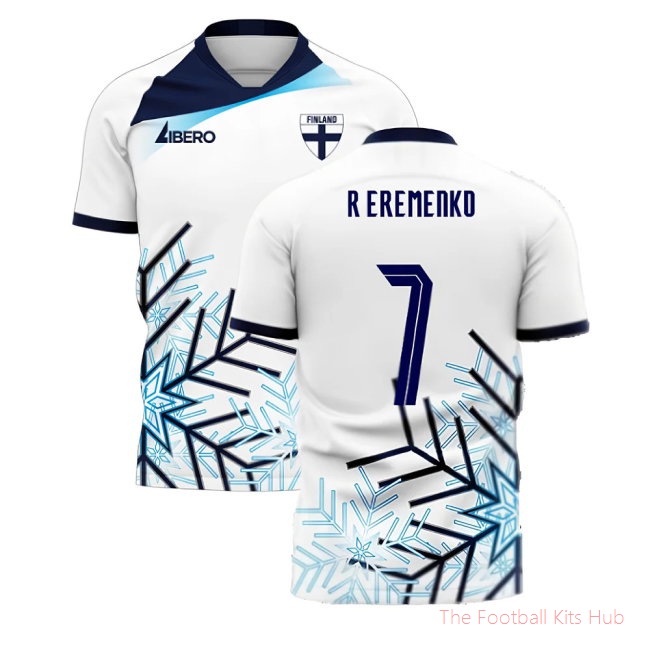 Finland 2025-2026 Home Concept Football Kit (Libero) (R EREMENKO 7)