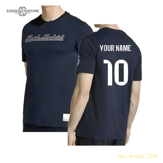 Fan-Favorite 2025-2026 Real Madrid Us Tee (Navy) (Your Name)