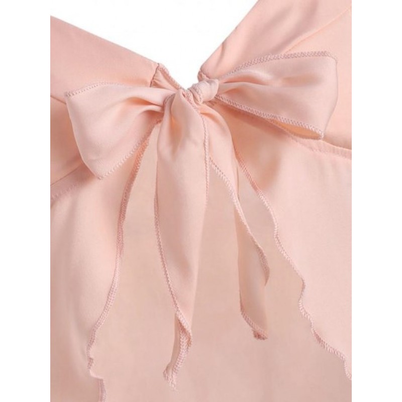 Tie Shoulder Knot Front Bustier Top WD3005